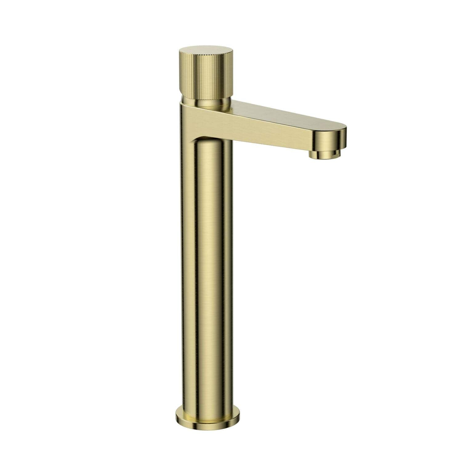 Tall Basin Mixer Brushed Brass