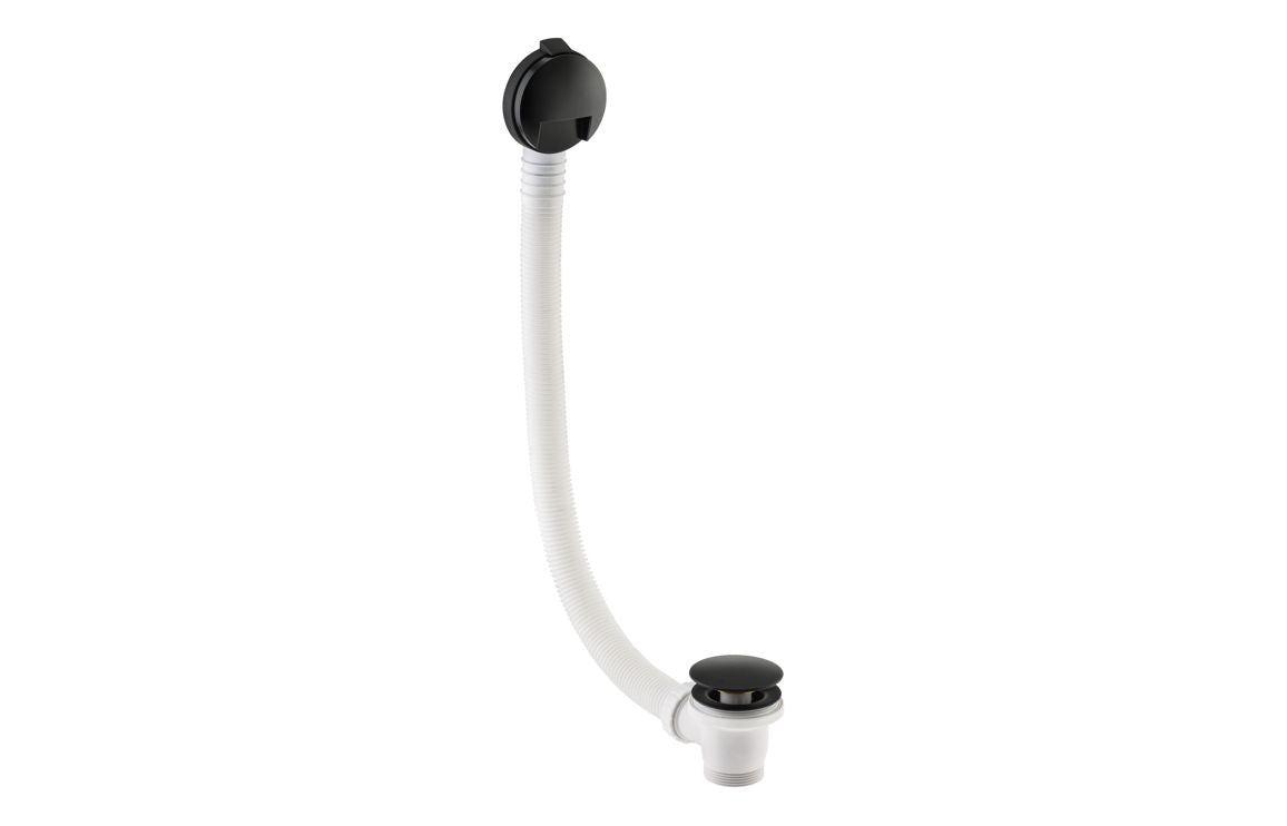 Abode Euphoria Bath Overflow Filler & Clicker Waste - Antique Brass/ Chrome/Matt Black