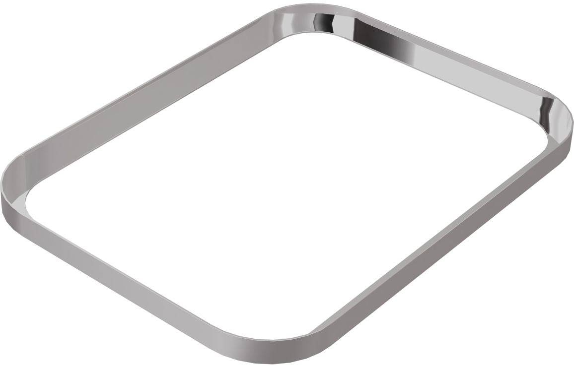 Abode Cava Tablet Basin Plinth - Chrome (plinth only)