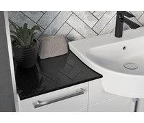 Alba 200mm Toilet Roll Holder - Light Grey Gloss