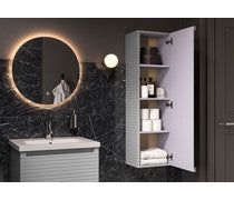 Align 815mm Wall Hung 1 Drawer Basin Unit & Basin - Matt Mineral Grey