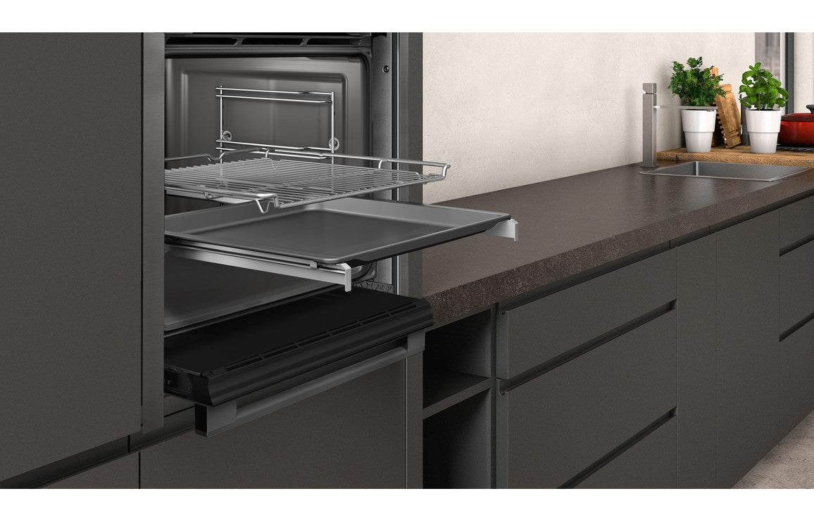 Neff N50 B3ACE4HG0B Single Slide & Hide Electric Oven - Graphite Grey