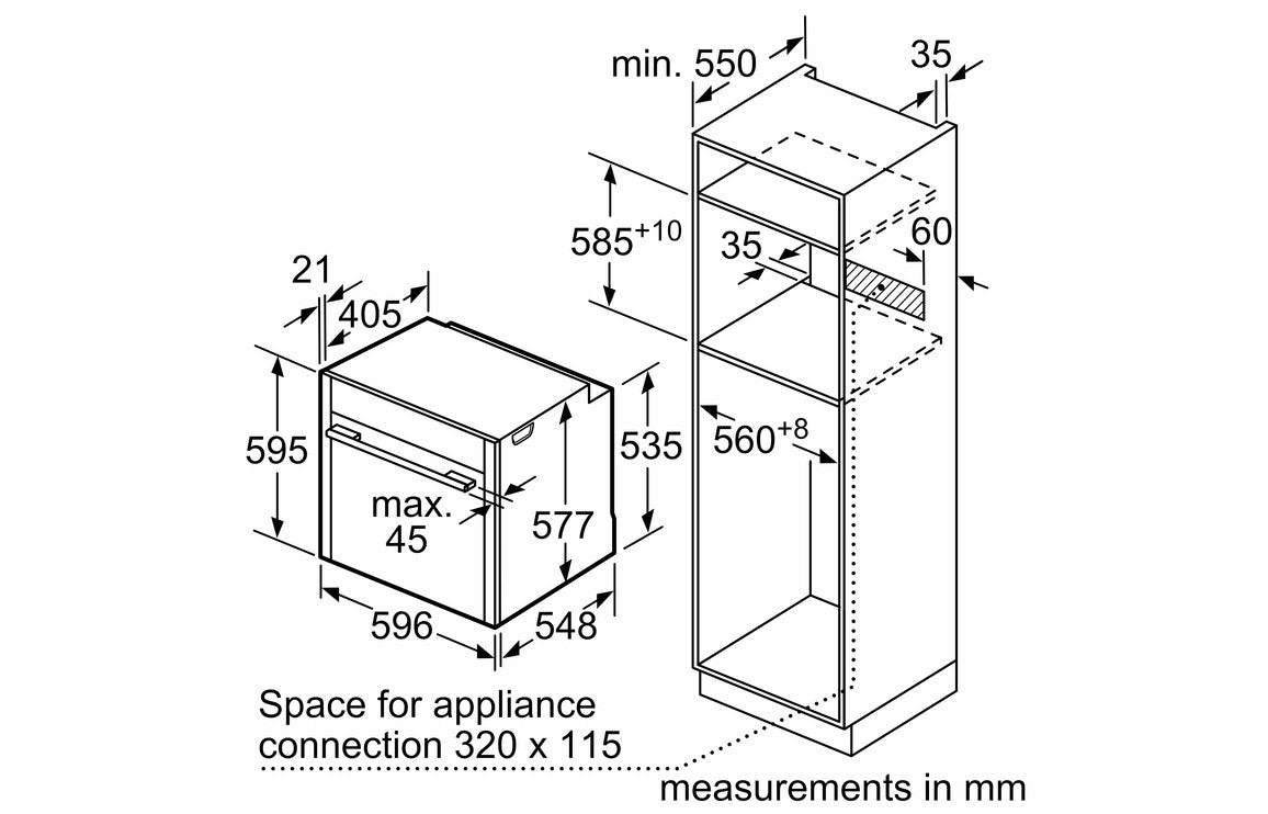 Neff N70 B54CR31G0B Single Slide & Hide Electric Oven - Black w/Steel Trim