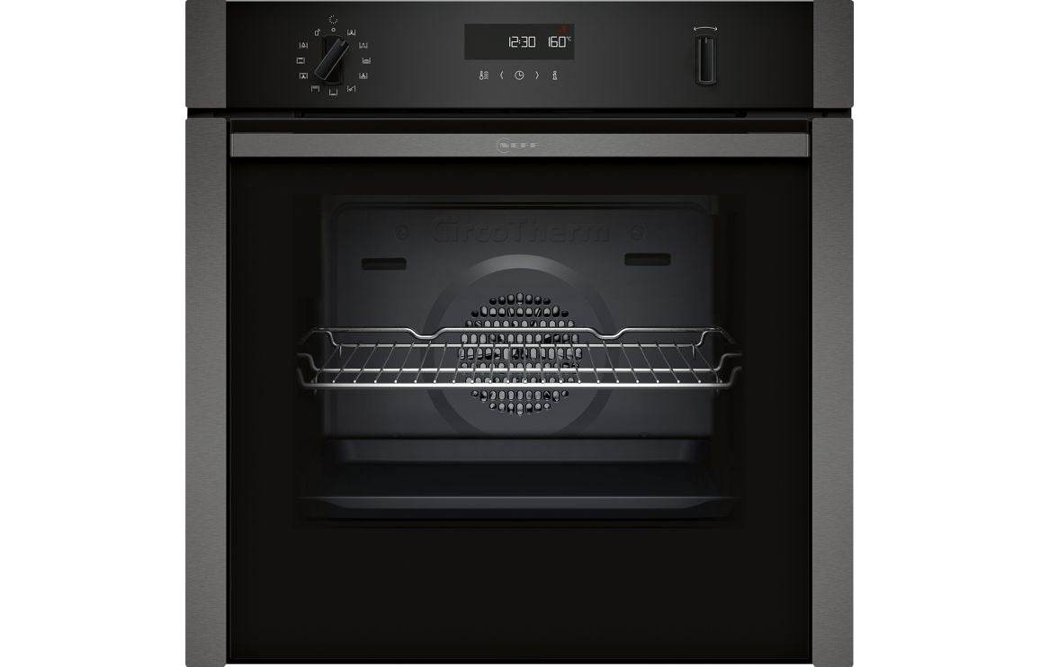 Neff N50 B6ACH7AG7B Single Slide&Hide® Pyrolytic Oven - Graphite Grey