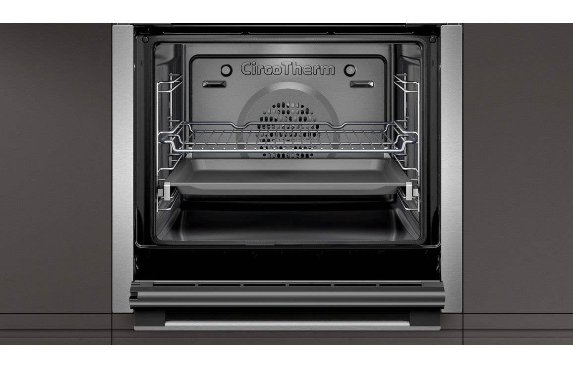 Neff N50 B6ACH7HH0B Single Slide & Hide Pyrolytic Oven - St/Steel