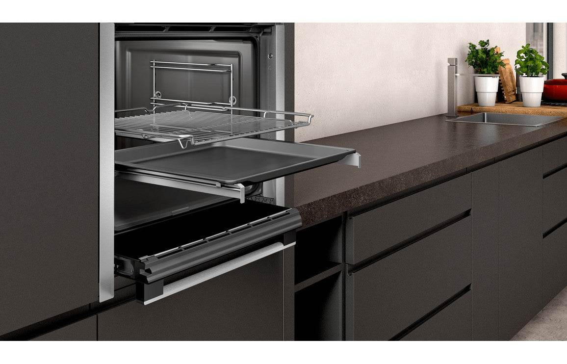 Neff N50 B6ACH7HH0B Single Slide & Hide Pyrolytic Oven - St/Steel