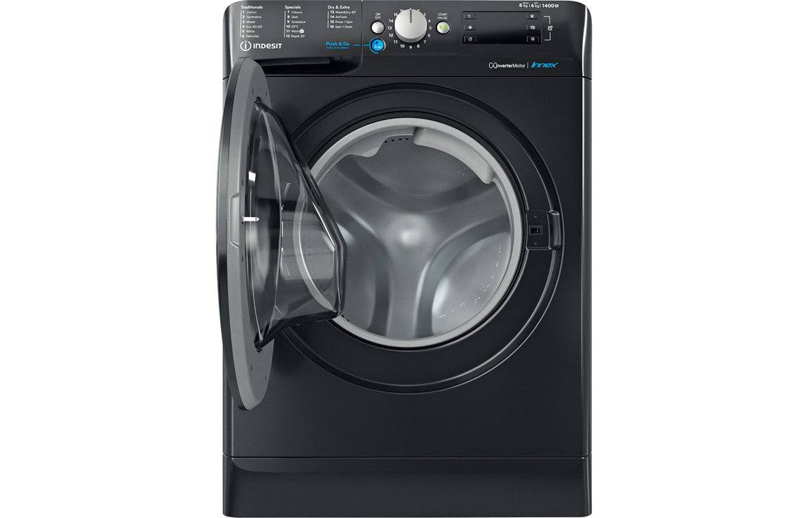 Indesit BDE 86436X B UK N F/S 8/6kg 1400rpm Washer Dryer - Black