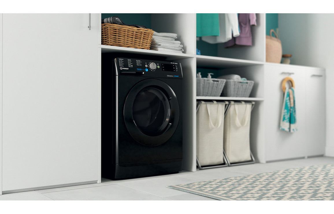 Indesit BDE 86436X B UK N F/S 8/6kg 1400rpm Washer Dryer - Black