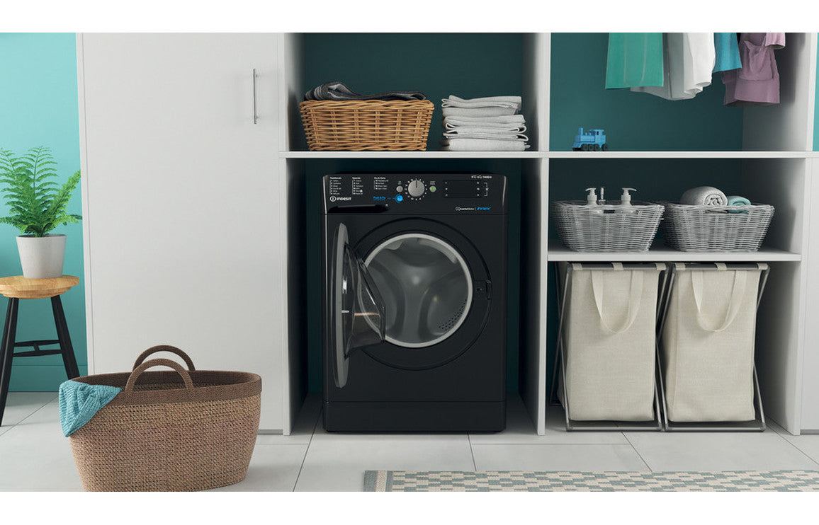 Indesit BDE 86436X B UK N F/S 8/6kg 1400rpm Washer Dryer - Black