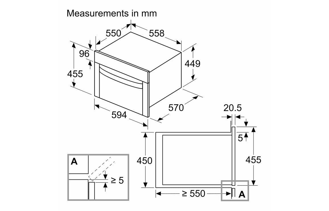 Neff N50 C1AMG84N1B B/I 900W Combination Microwave - St/Steel