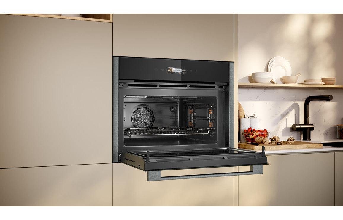 Neff N70 C24MR21G0B Compact Electric Oven & Microwave - Black w/Graphite Trim