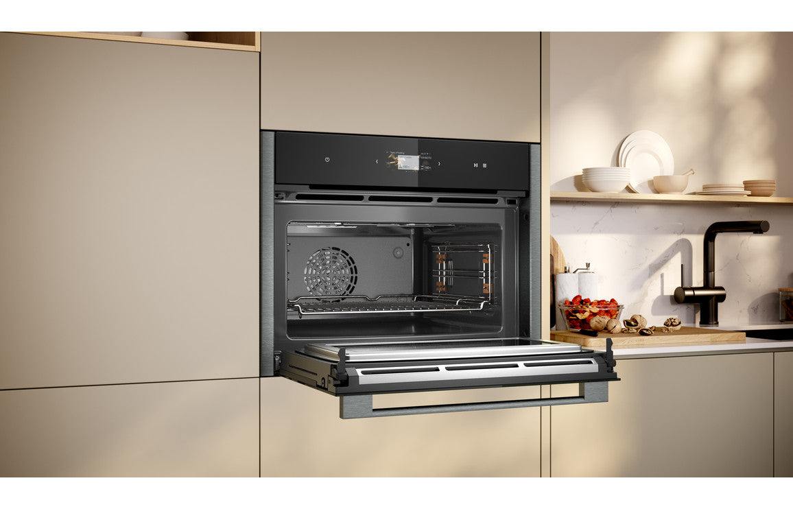 Neff N90 C24MS31G0B Compact Electric Oven & Microwave - Black w/Graphite Trim