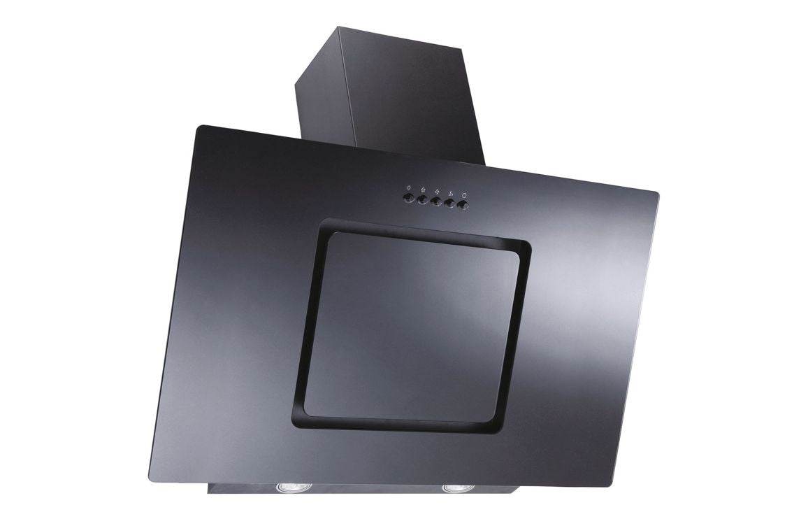 Candy CDG9MBGG 90cm Sloped Chimney Hood - Black