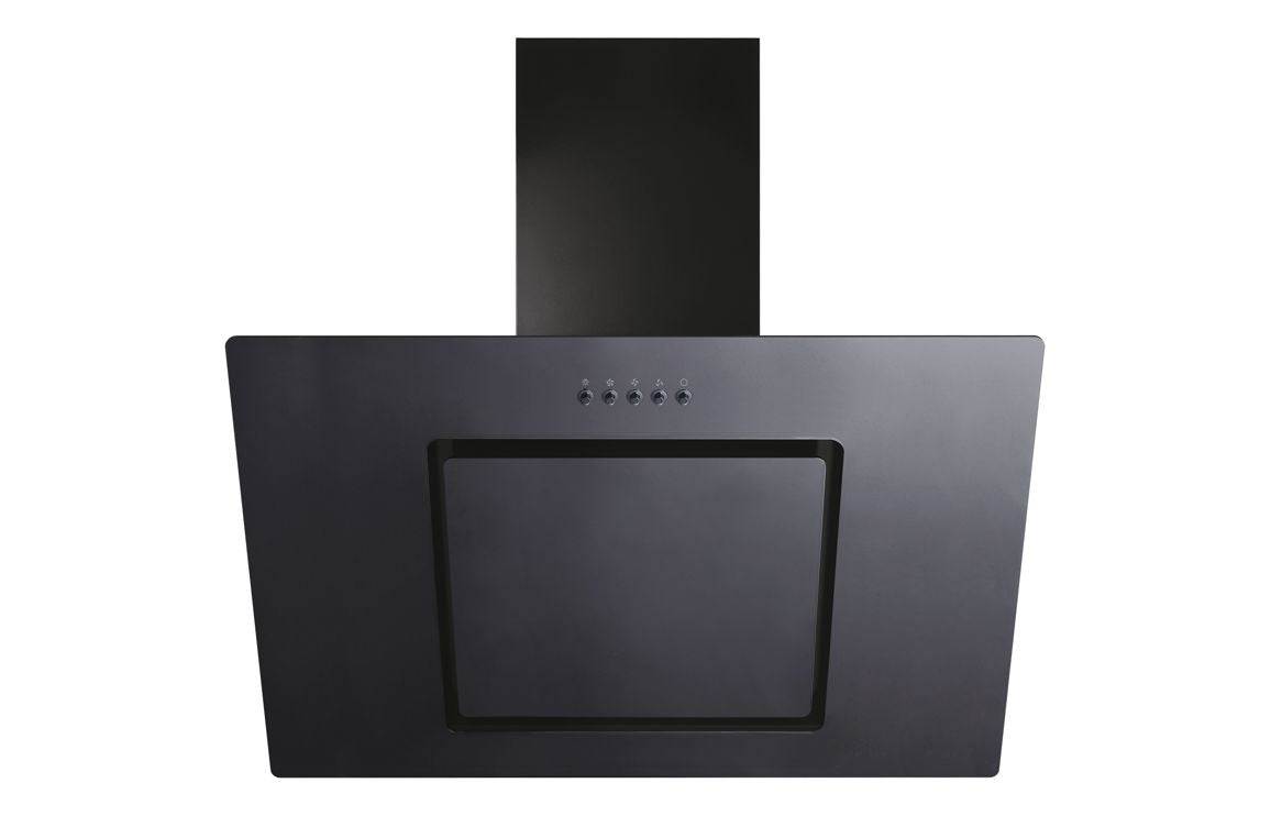 Candy CDG9MBGG 90cm Sloped Chimney Hood - Black