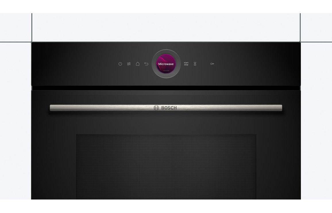 Bosch Series 8 CEG732XB1B B/I Compact Microwave & Grill - Black