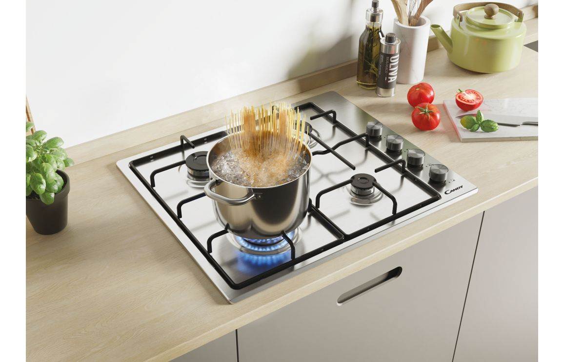 Candy CHW6LPX 60cm Gas Hob - St/Steel