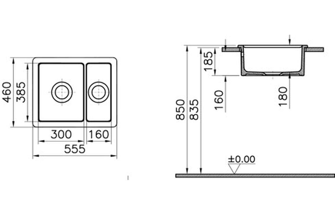 5B Inset Ceramic Sink (