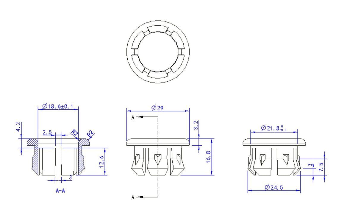 Overflow Ring - Brushed Brass