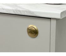 Dual Push Button Cover (Cable) - Brushed Brass