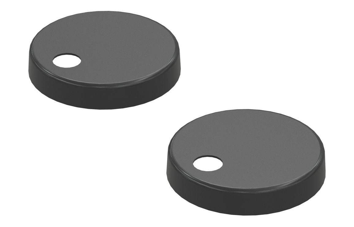Toilet Seat Cover Caps - Matt Black