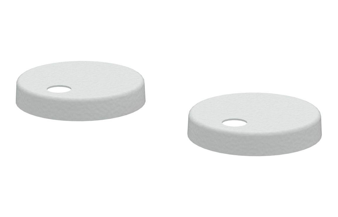 Toilet Seat Cover Caps - White