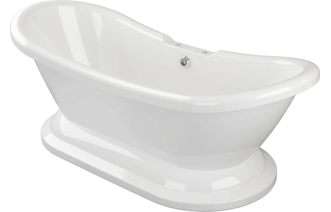 Grace Freestanding 1760x700x720mm 2TH Bath w/Base - White