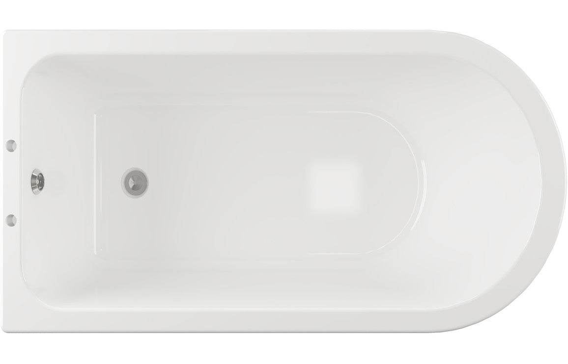 Clevedon Freestanding 1700x750x650mm 2TH Corner Bath w/Feet