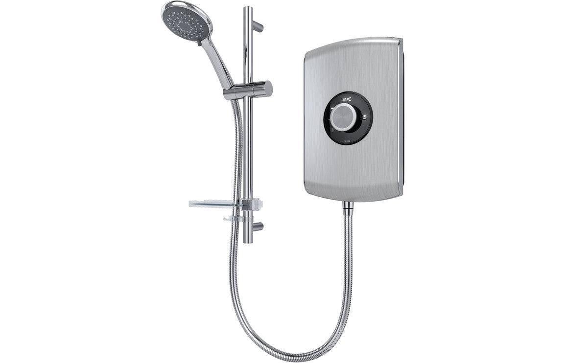 Triton Amore 8.5kW or 9.5kW Electric Shower - Black Gloss, White Gloss, Brushed Steel