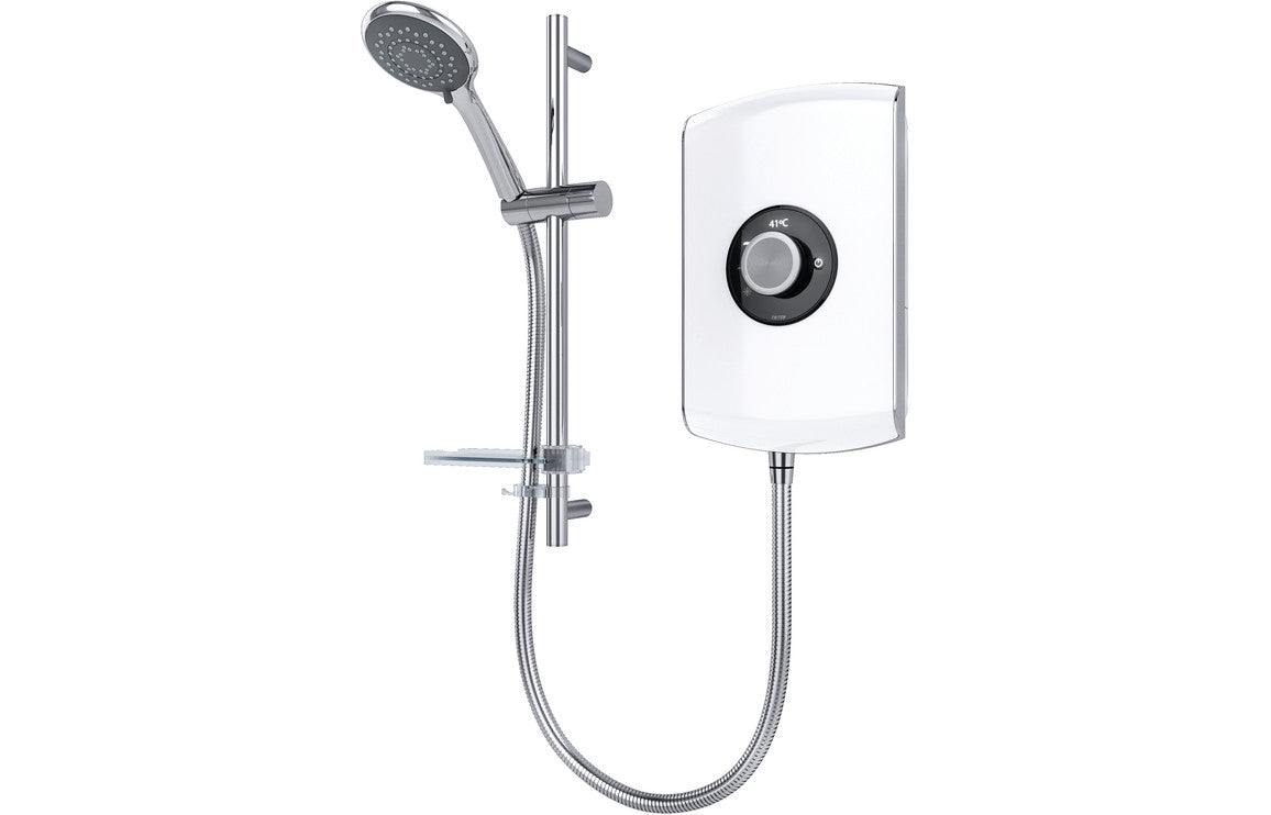 Triton Amore 8.5kW or 9.5kW Electric Shower - Black Gloss, White Gloss, Brushed Steel