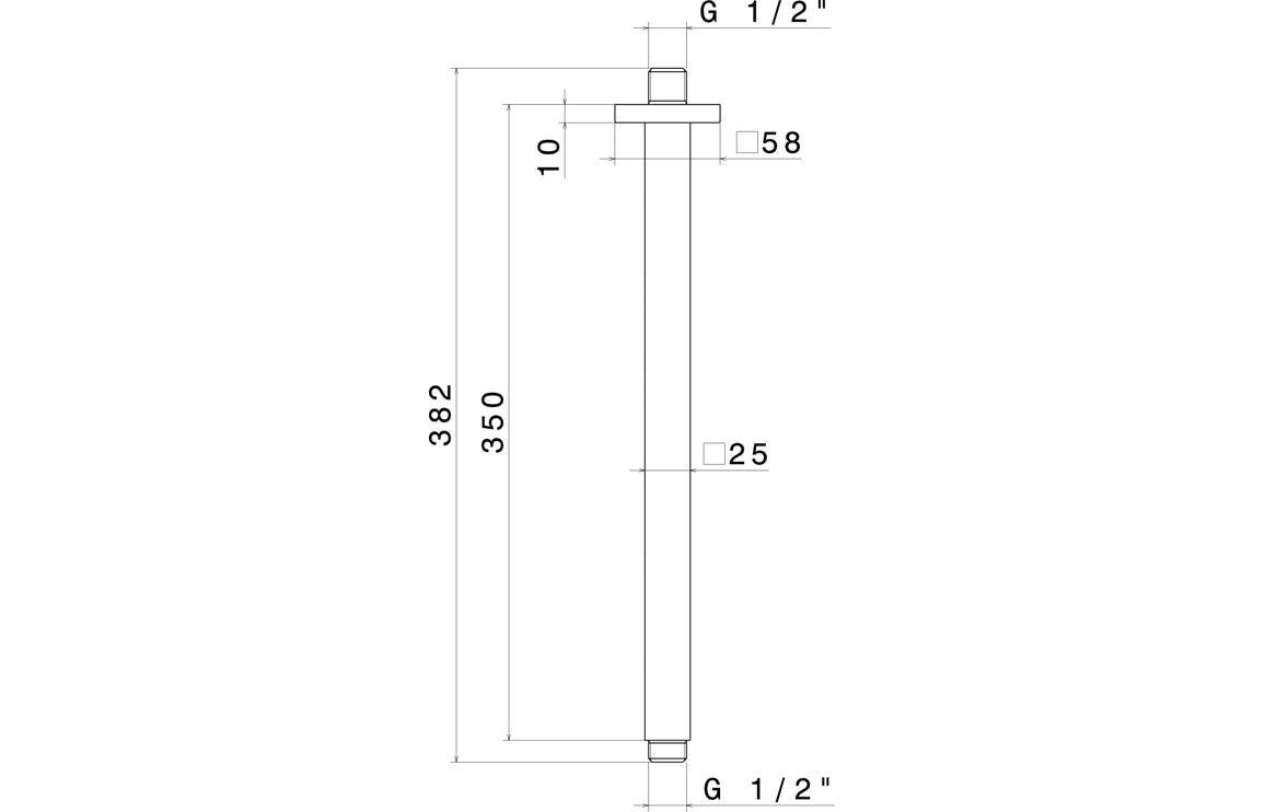 Vema Square Ceiling Mount