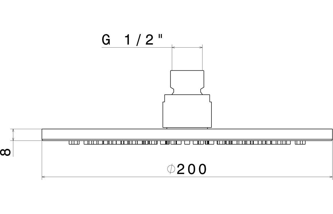 Vema 200/250/300mm Round Showerhead