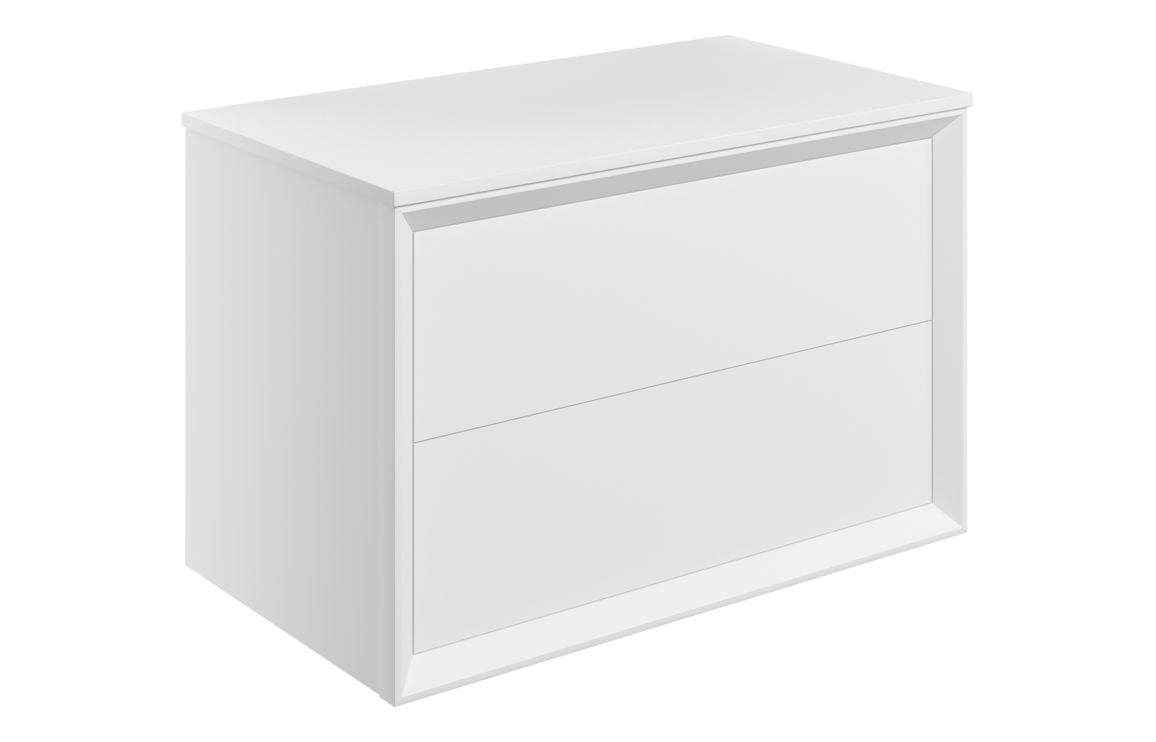 Push 810mm Wall Hung 2 Drawer Basin Unit
