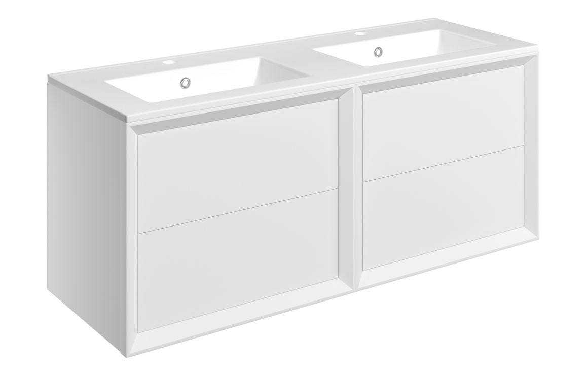 Push 1210mm Wall Hung 4 Drawer Basin Unit