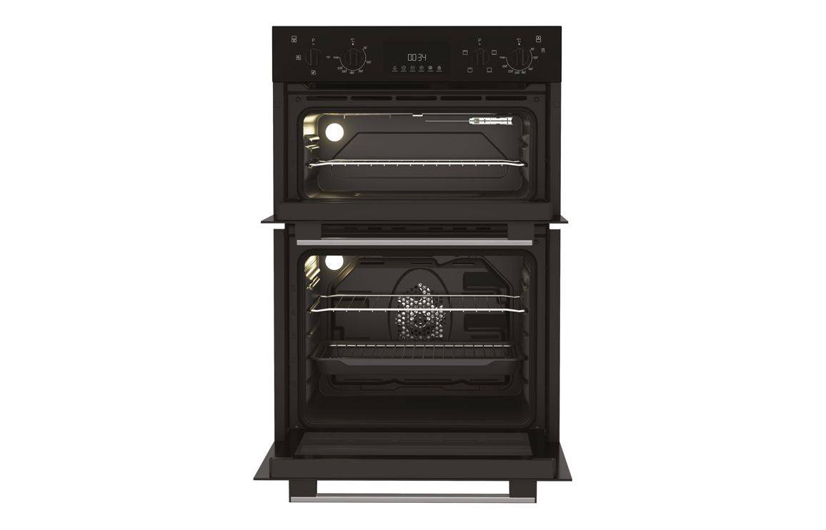 Indesit DII 10D B Double Electric Oven - Black