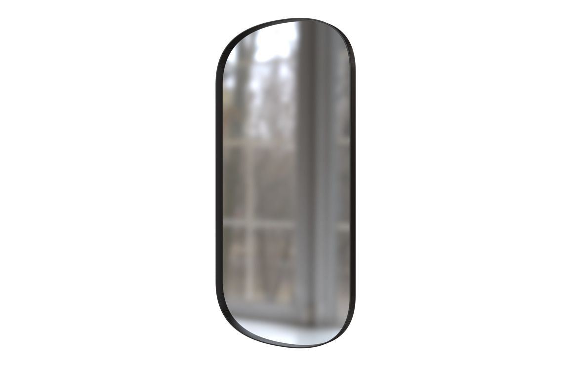 Kenji 800x400mm Oblong Mirror - Matt Black