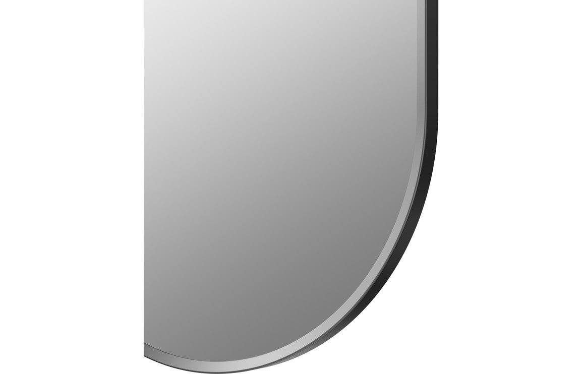 Kenji 800x400mm Oblong Mirror - Matt Black