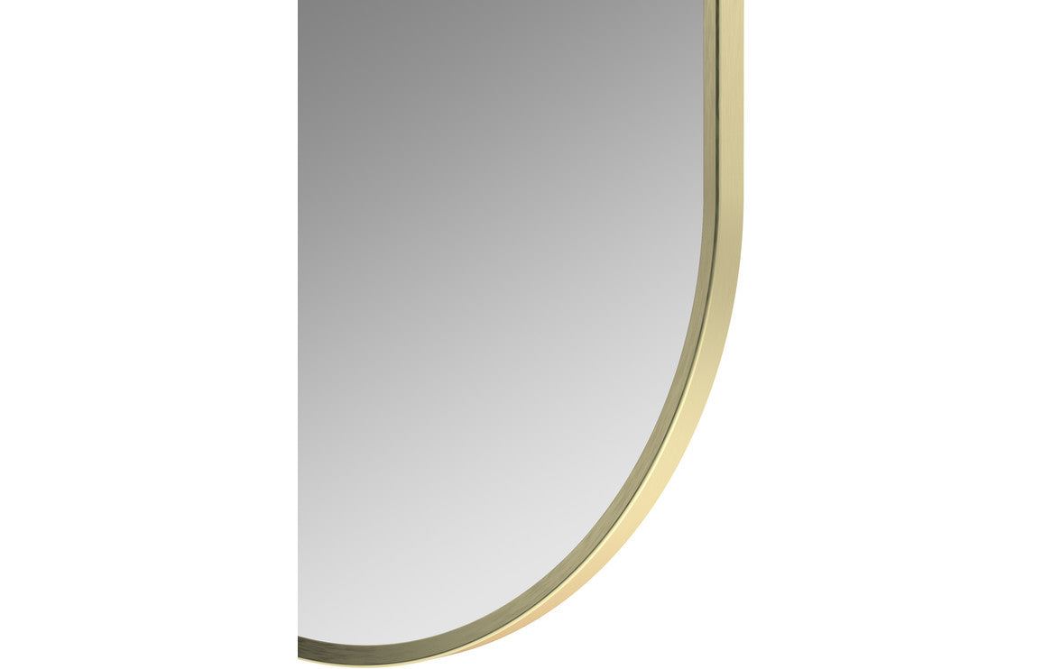 Kenji 800x400mm Oblong Mirror - Brushed Brass
