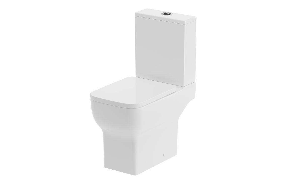Arlo Rimless Close Coupled Open Back WC & Soft Close Seat