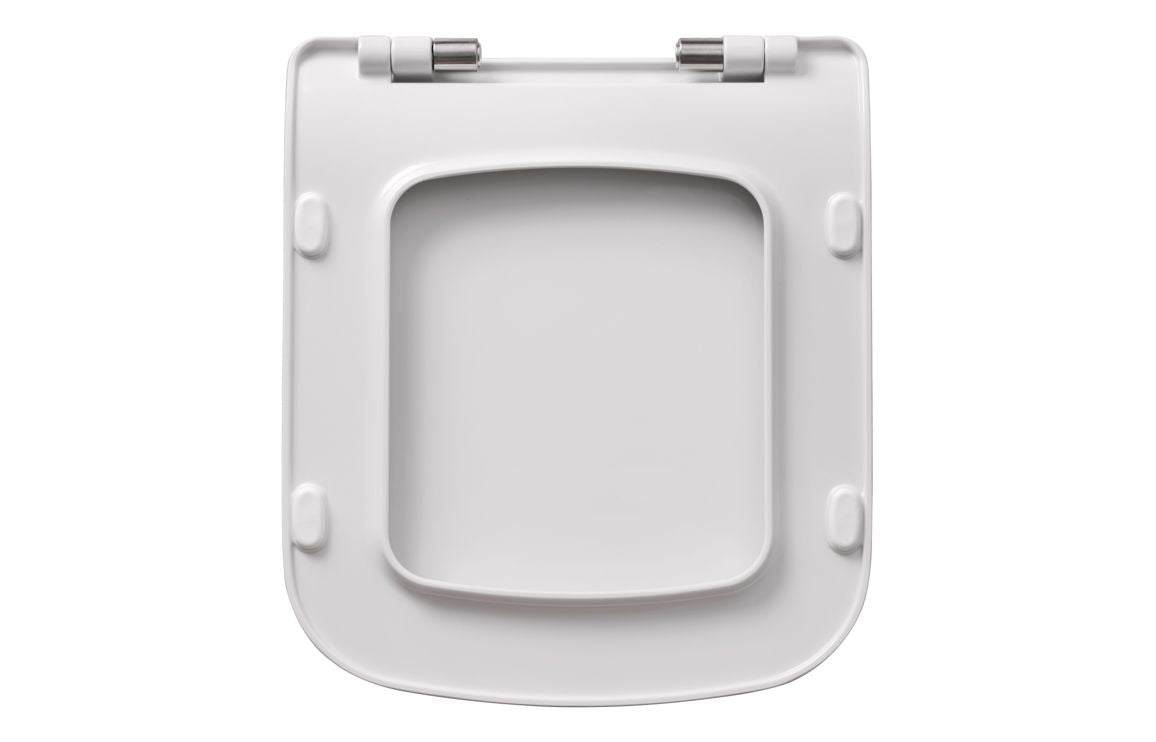 Cedarwood Rimless Short Projection Close Coupled Open Back WC & Slim Soft Close Seat