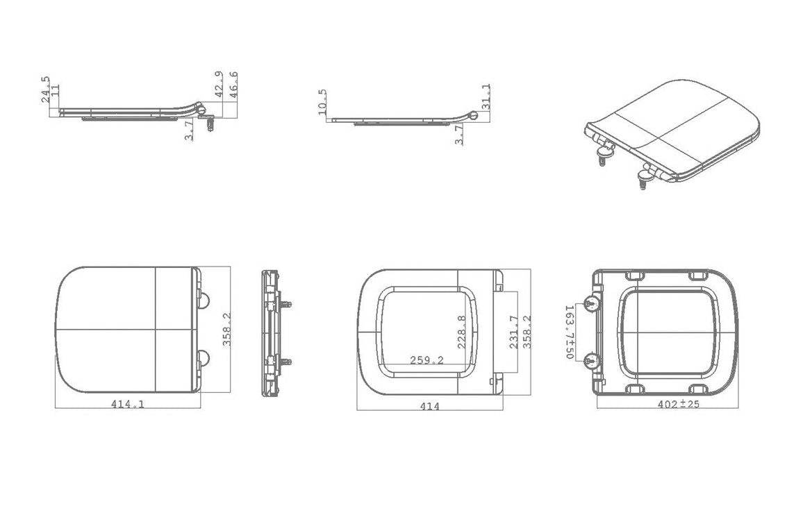 Cedarwood Soft Close Toilet Seat - White