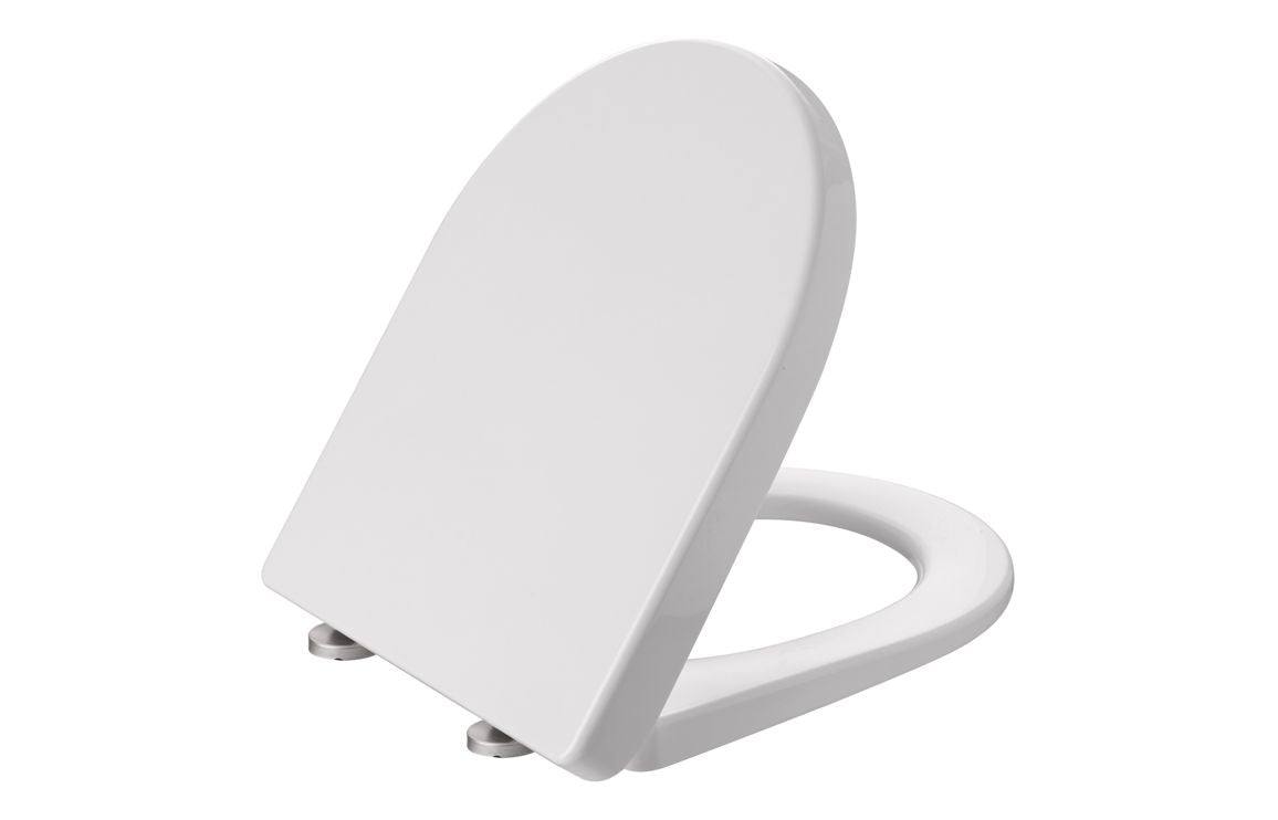 Laurus Rimless Close Coupled Open Back WC & Soft Close Seat