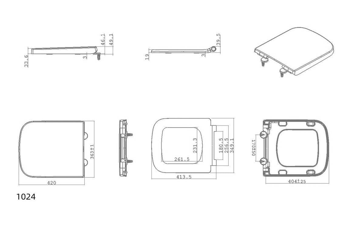 Cedarwood Wrapover Soft Close Toilet Seat - White