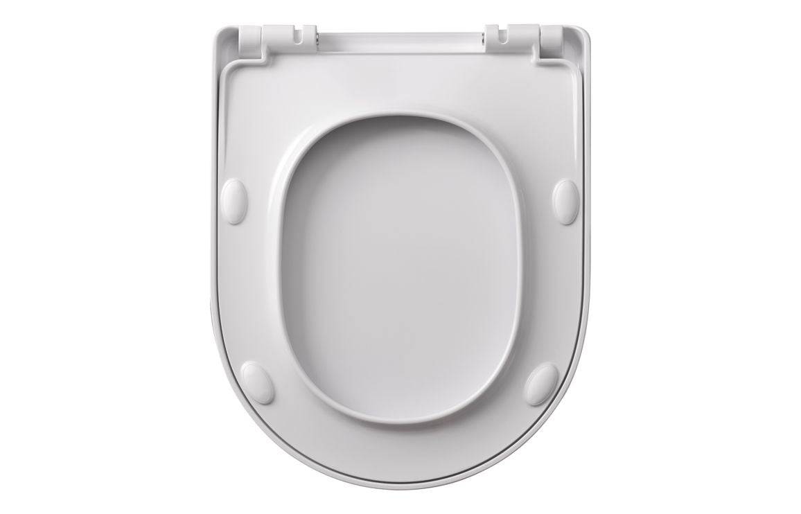 Velnora A180 Slim Soft Close Toilet Seat - White