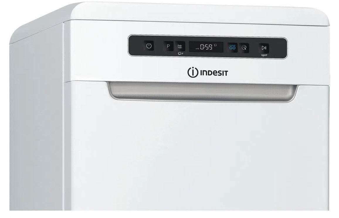 Indesit DSFO 3T224 Z UK N F/S Slimline 10 Place Dishwasher - White