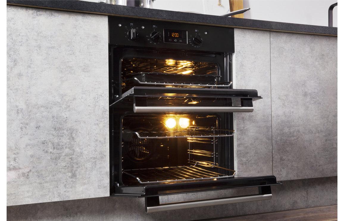 Hotpoint DU2 540 BL B/U Double Electric Oven - Black