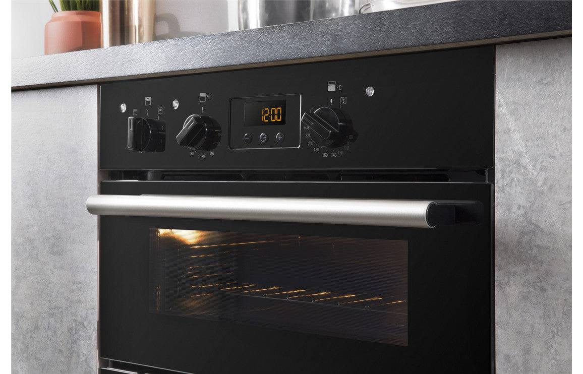 Hotpoint DU2 540 BL B/U Double Electric Oven - Black