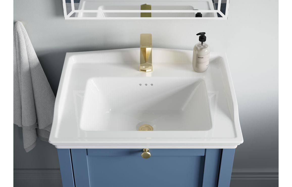 Dion 470mm Floor Standing 1 Door Midi Boy Unit - Matt Misty Blue