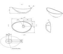 Elemi 564x323mm 0TH Resin Washbowl - White
