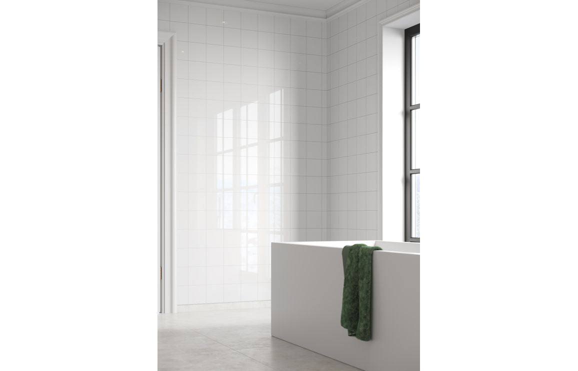 Fibo Contemporary - Denver White (Tile Effect)
