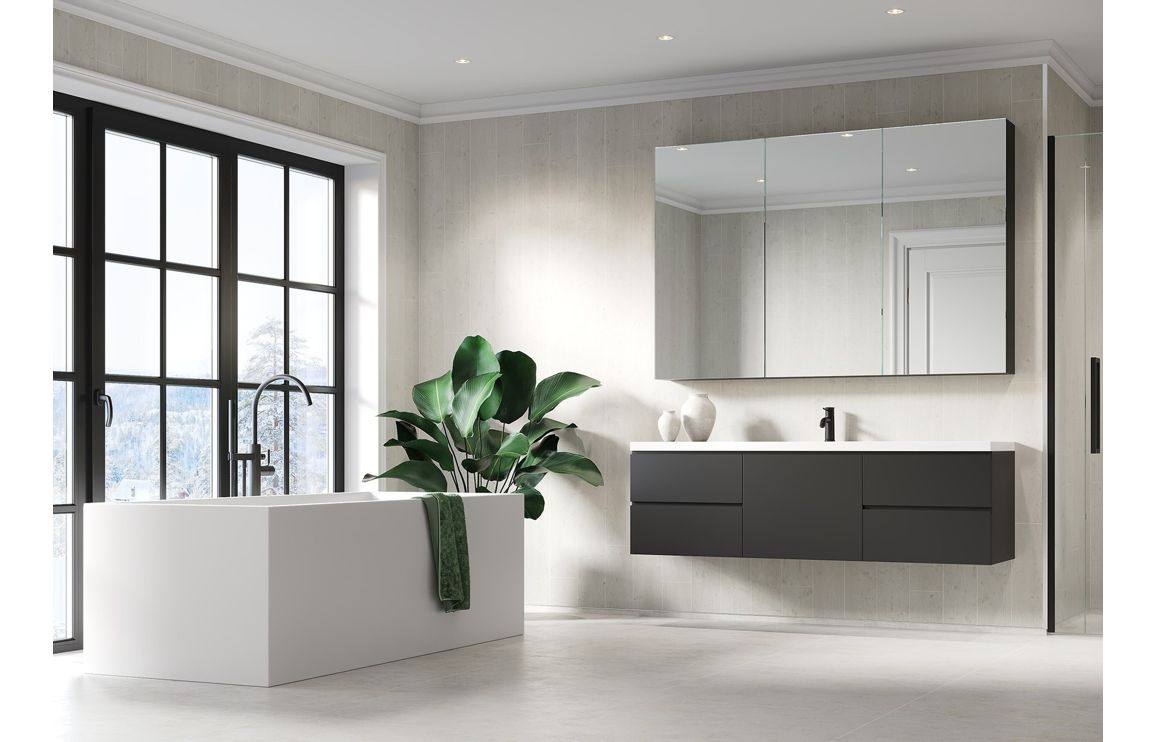 Fibo Scandinavian Avalon Pine Vertical Plank kitchen wall installation